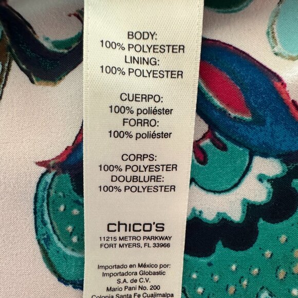 Chico’s Jacquard Button-Front Jacket – Pink – Size 3P Petite - Picture 10 of 11